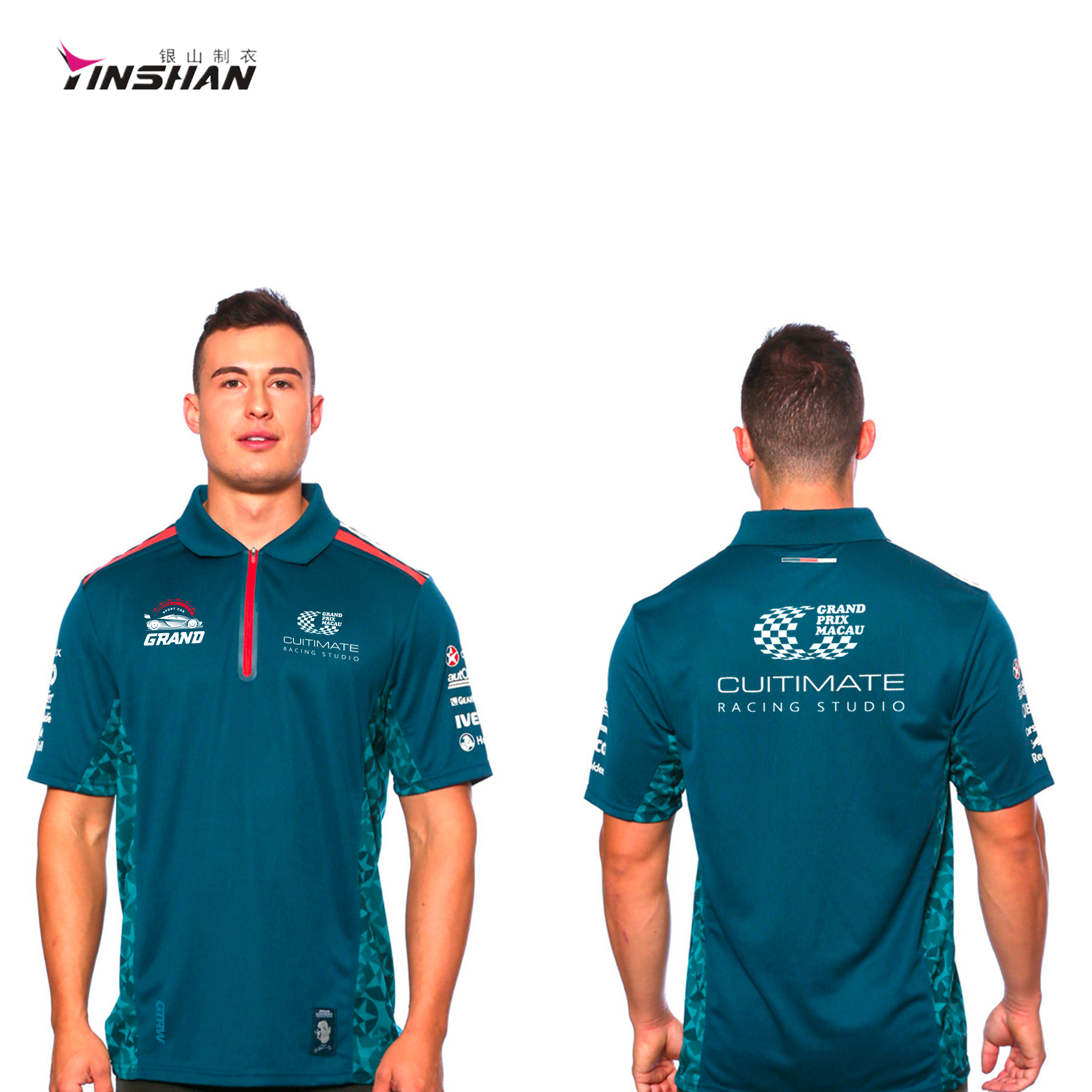 Customized team uniform racing polo shirt Buy racing polo shirt